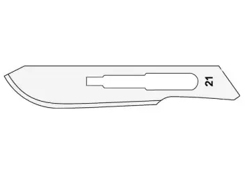 Surgeon čepelka skalpelová Carbon Steel 100 ks - č. 21