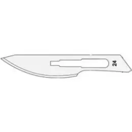 Surgeon čepelka skalpelová Carbon Steel 100 ks - č. 24