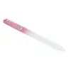 FW skleněný pilník s kamínky - SW10 Pink