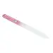 FW skleněný pilník s kamínky - SW10 Pink