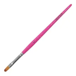 NANI štětec na gel, kočičí jazýček, vel. 6 - Glitter Pink