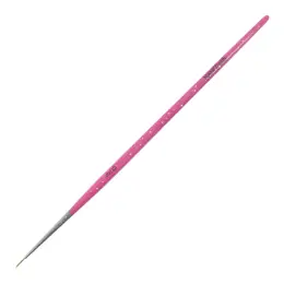 NANI zdobící štětec Kolinsky, vel. 3/0 - Glitter Pink