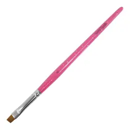 NANI štětec na gel Kolinsky, zkosený, vel. 6 - Glitter Pink