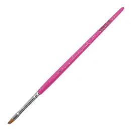 NANI štětec na gel Kolinsky, zkosený, vel. 4 - Glitter Pink