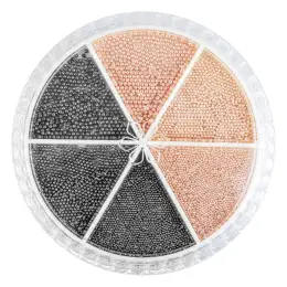 NANI zdobení karusel "kaviár" - Rose Gold/Gun Grey