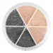 NANI zdobení karusel "kaviár" - Rose Gold/Gun Grey
