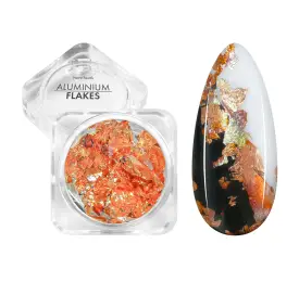 NANI zdobení Aluminium Flakes - Rose Colorful