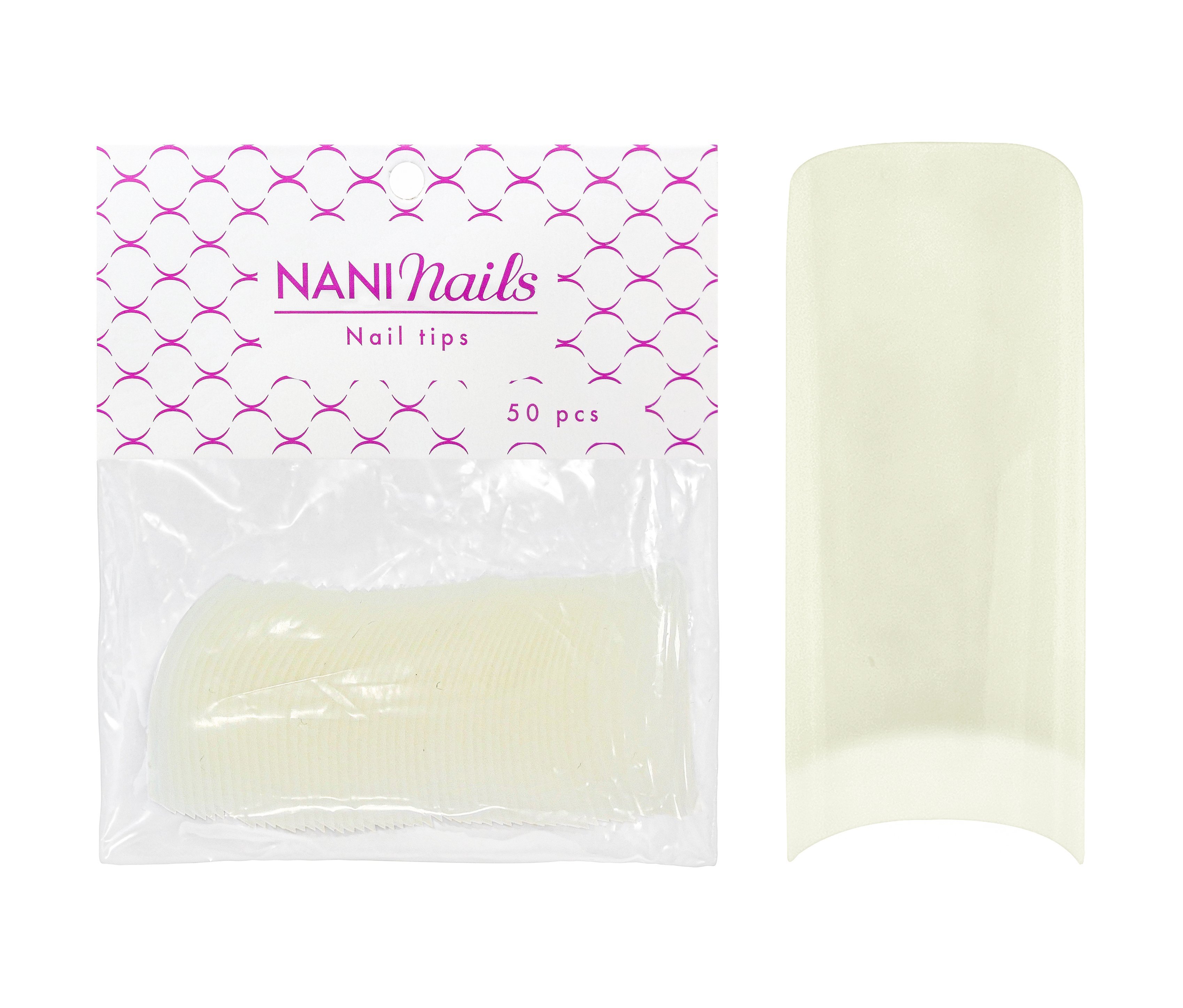 NANI tipy č. 0, krátká lep. plocha 50 ks - Natural