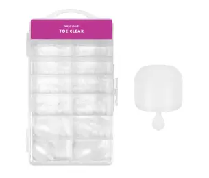 NANI gel tipy v boxu, 120 ks, 10 vel. - Toe Clear