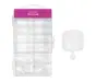 NANI gel tipy v boxu, 120 ks, 10 vel. - Toe Clear