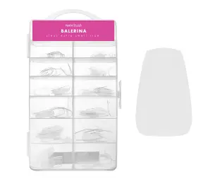 NANI gel tipy v boxu, 120 ks, 10 vel. - Balerina Clear, extra krátké